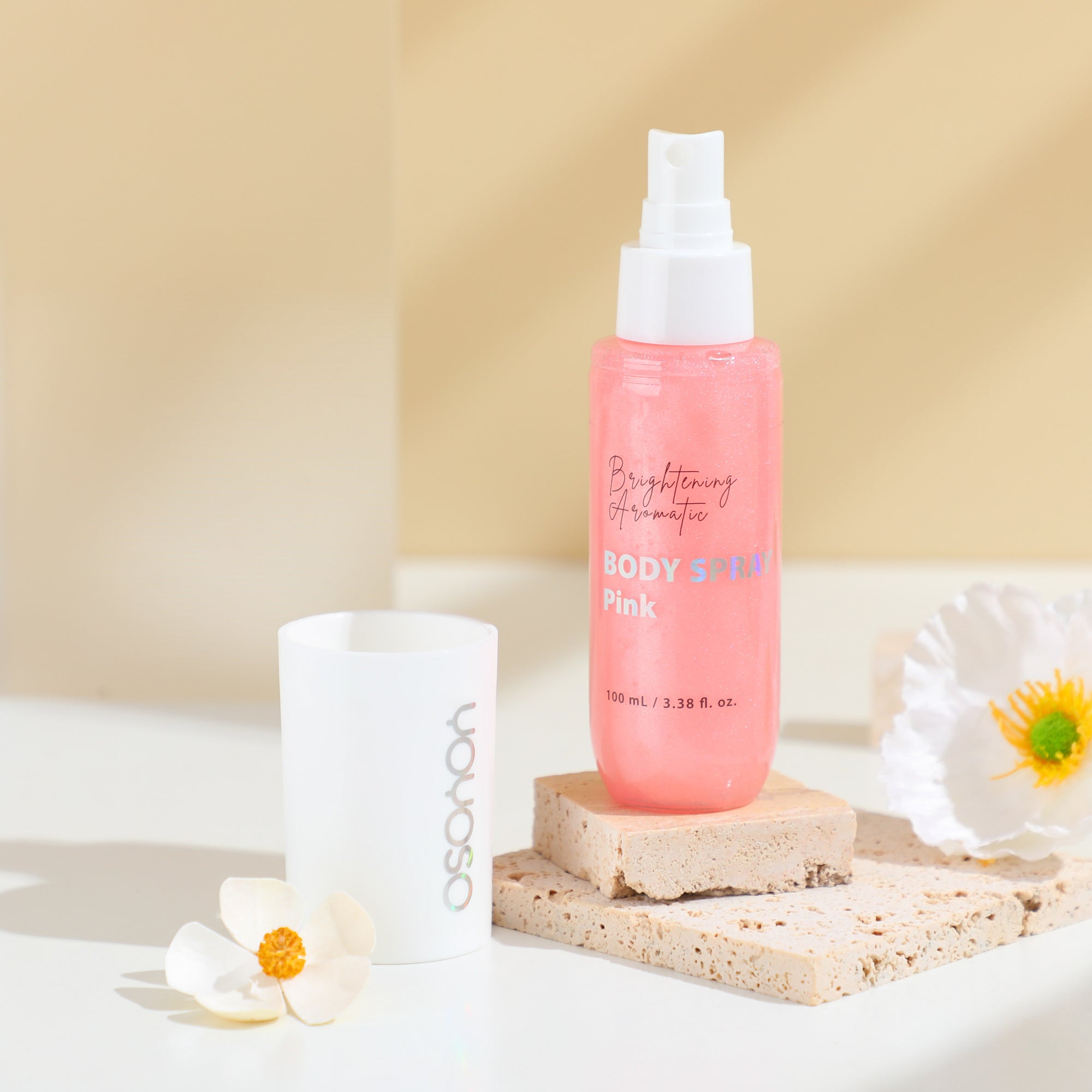100ml Brightening Aromatic Body Spray (Pink)