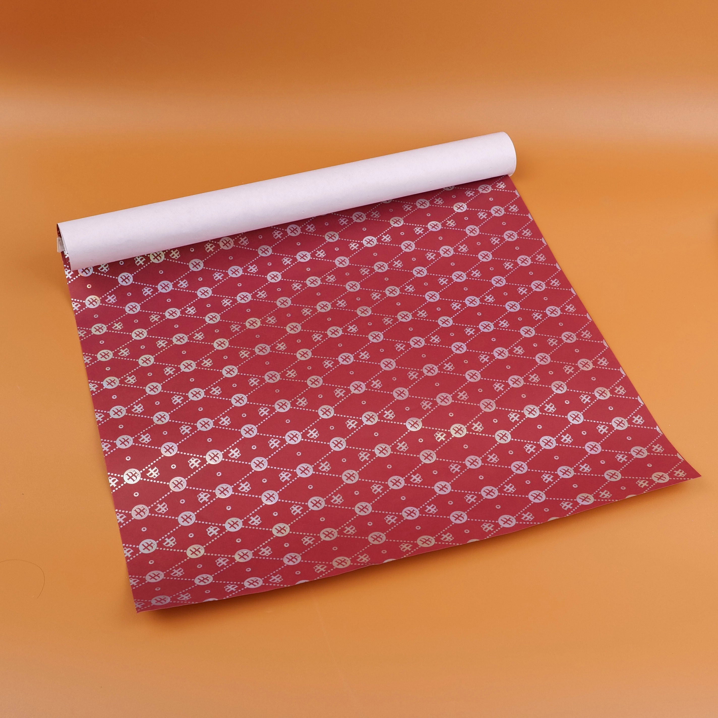 TEDDY ISLAND Series Red Powder Coating Packing Paper 50*70cm