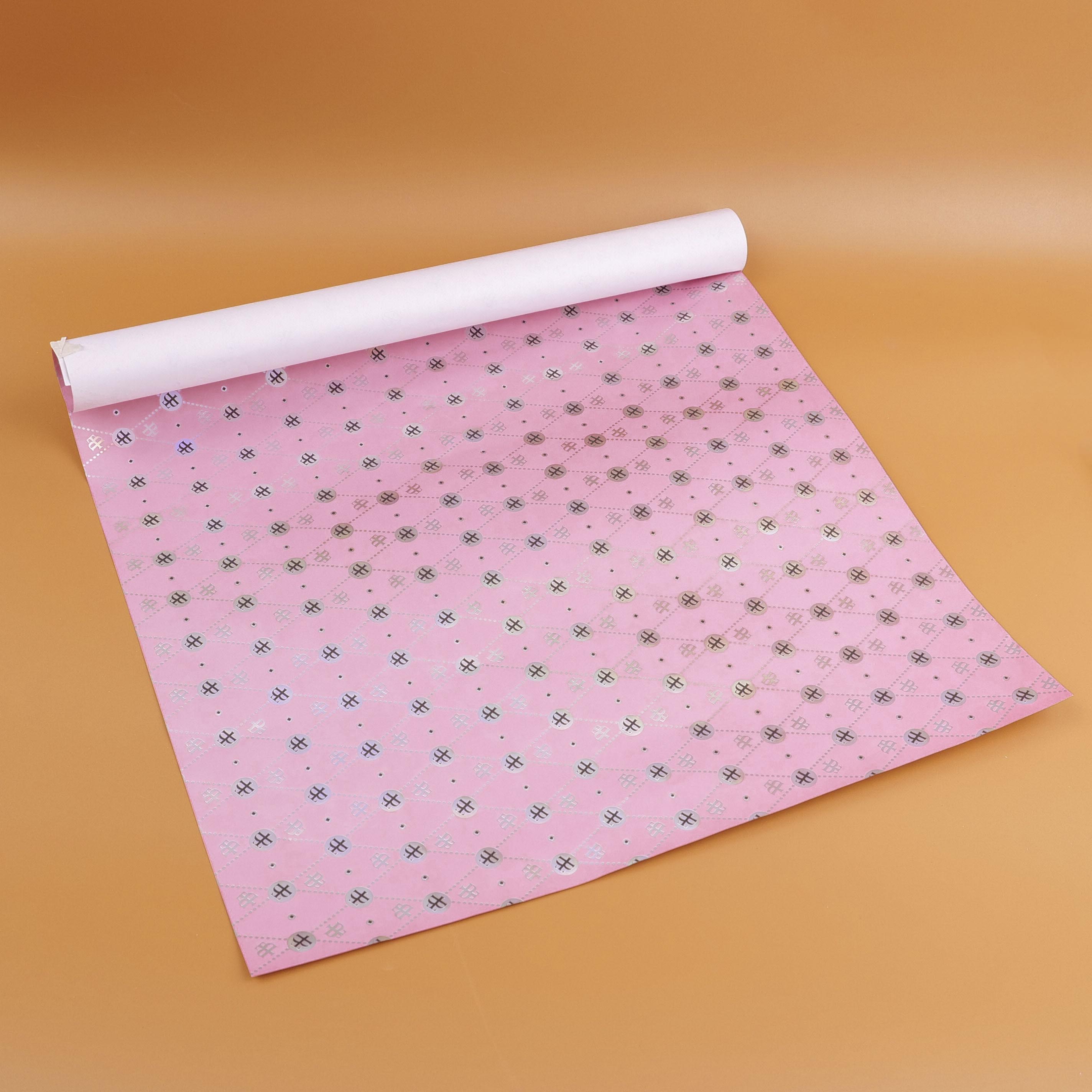 TEDDY ISLAND Series Pink Powder Coating Packing Paper 50*70cm