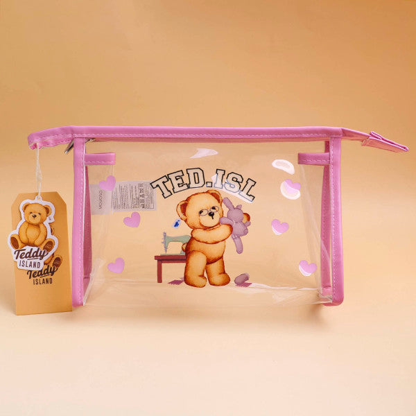 TEDDY ISLAND Series Briefcase-style Cosmetic Bag