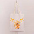 TEDDY ISLAND Series Classic Shopping Bag -White