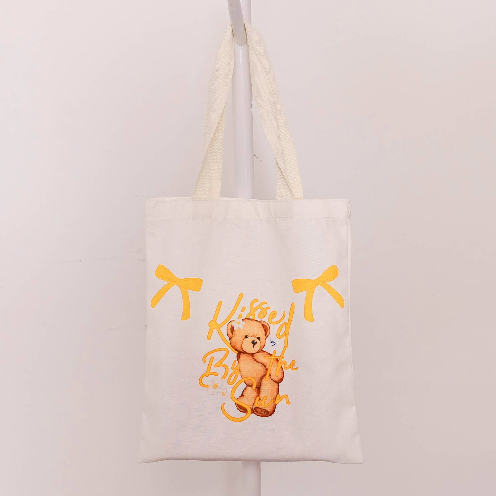 TEDDY ISLAND Series Classic Shopping Bag -White