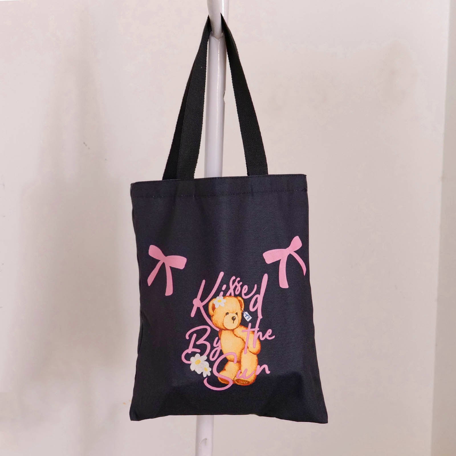 TEDDY ISLAND Series Classic Shopping Bag -Black
