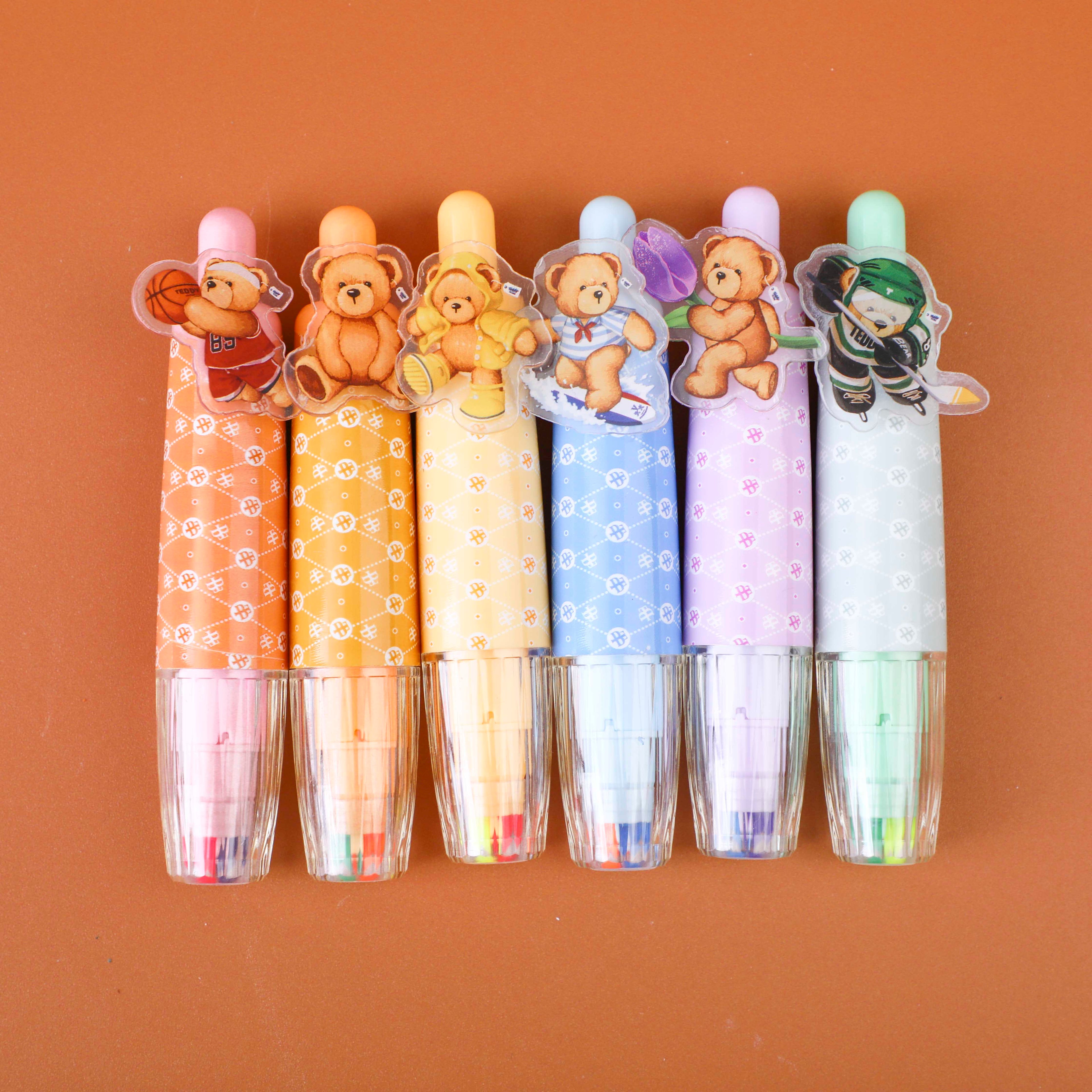 TEDDY ISLAND Series Acrylic Sticker Highlighter