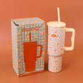 TEDDY ISLAND Series Large-capacity Thermos Cup Model A - 1.2L