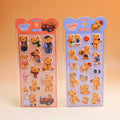 TEDDY ISLAND Series Foam Sticker (Orange + Blue)
