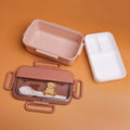 TEDDY ISLAND Lunch Box - 2-Layer 1500ml Coffee