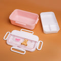 TEDDY ISLAND Lunch Box - 2-Layer 1500ml Pink