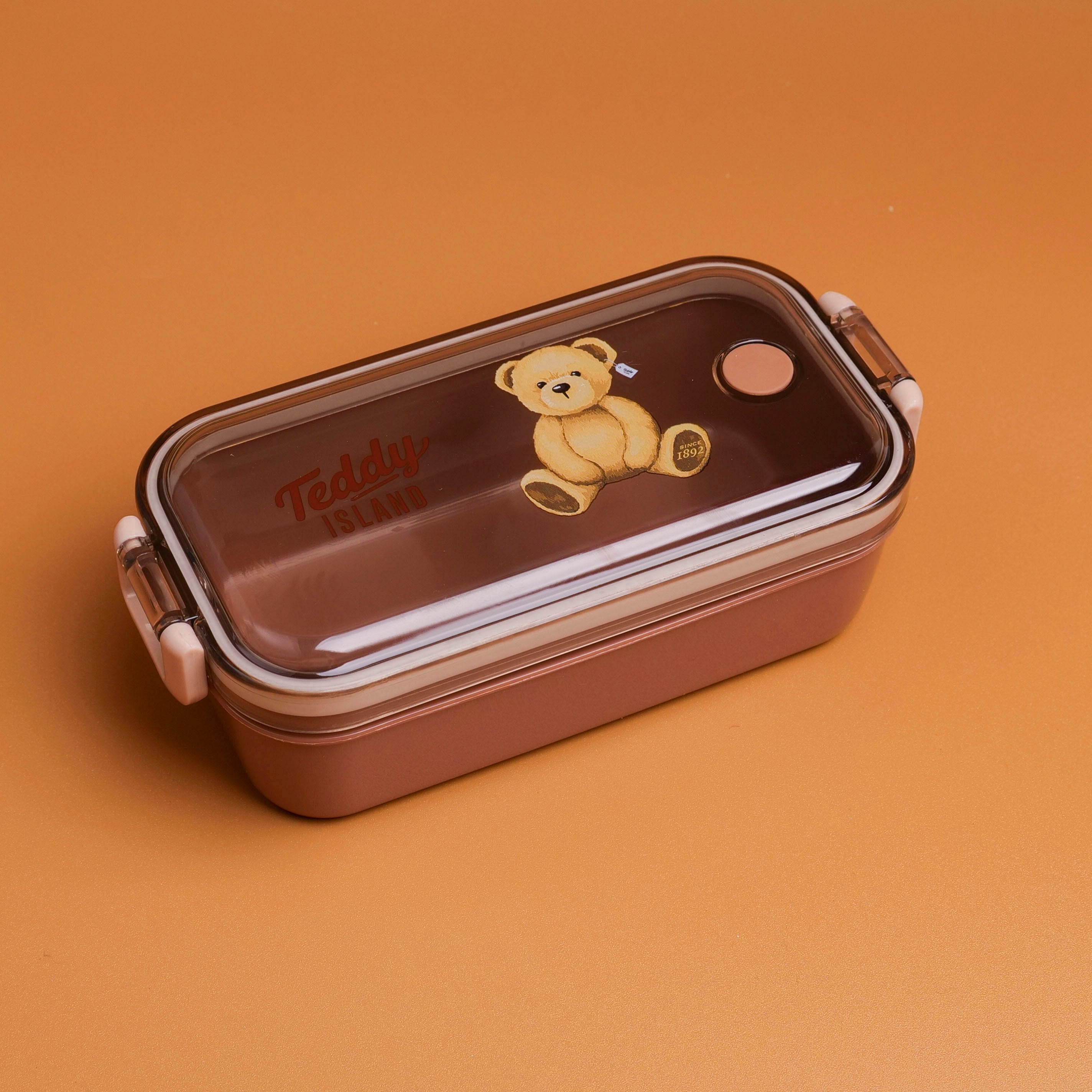 TEDDY ISLAND Lunch Box - 450ml Coffee