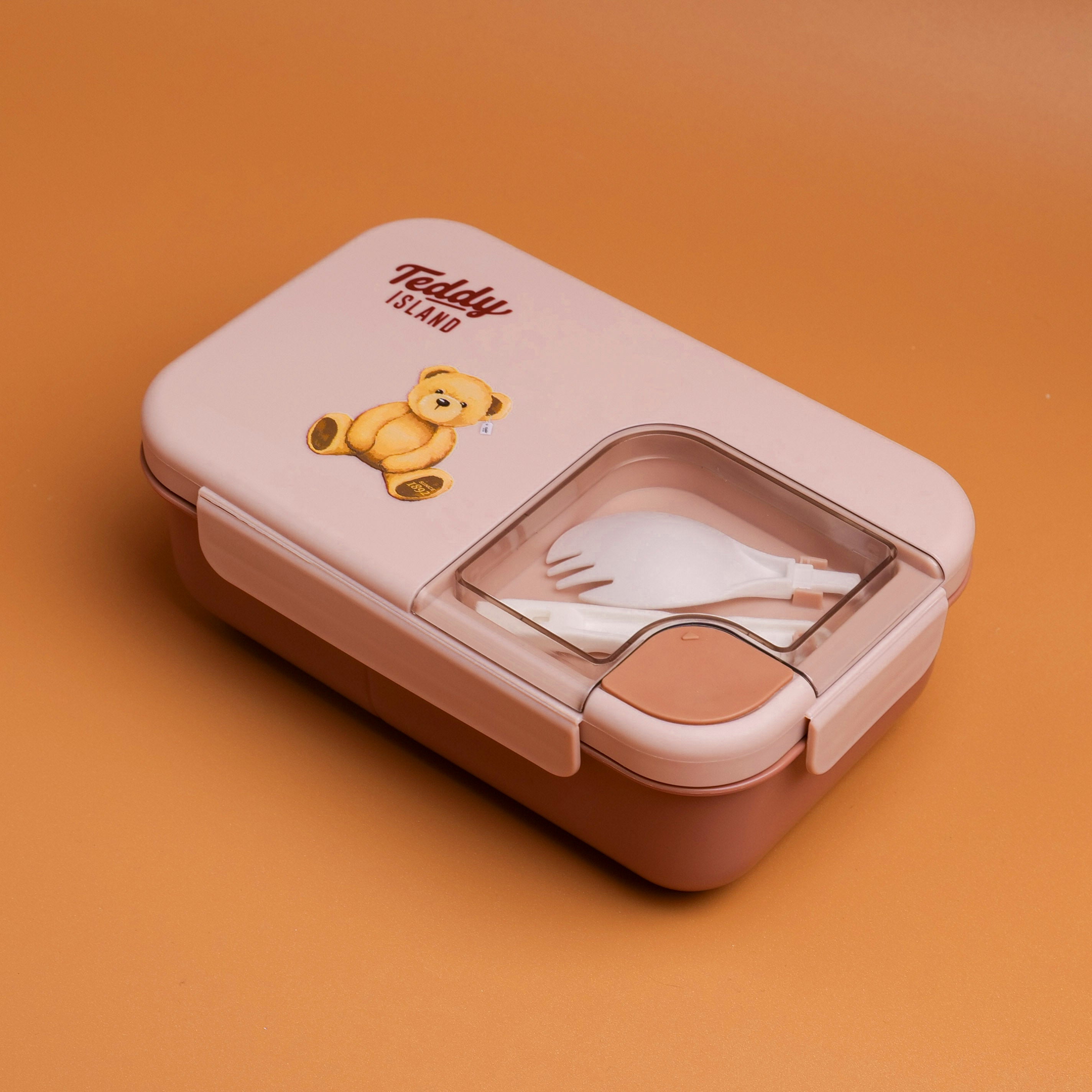 TEDDY ISLAND Lunch Box - 1100ml Coffee