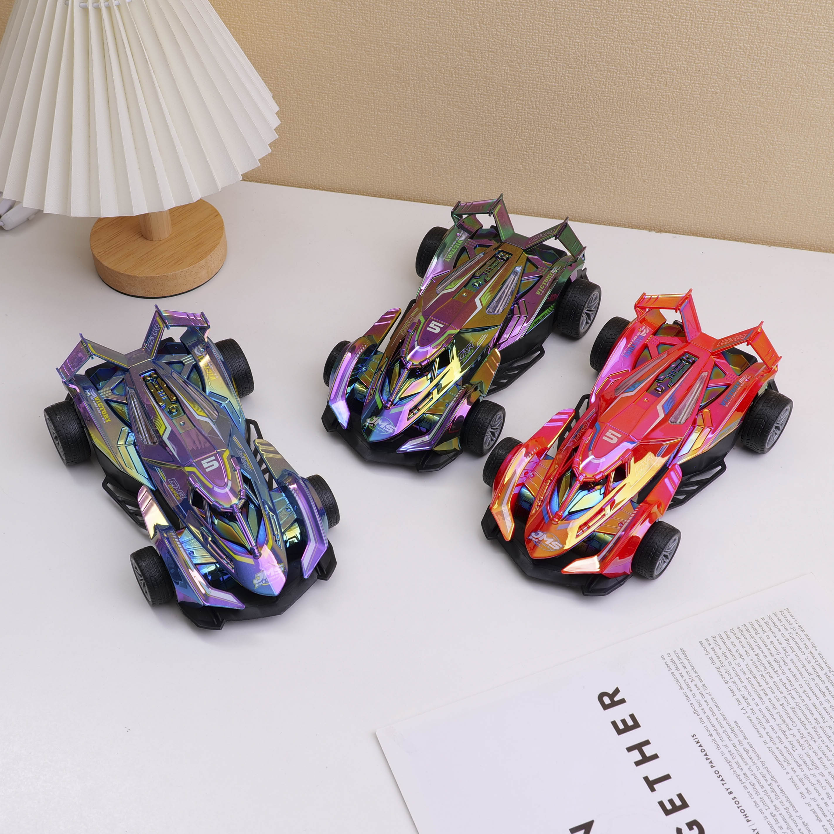 HY-685 Neon Painted Pull-Back Racing Car