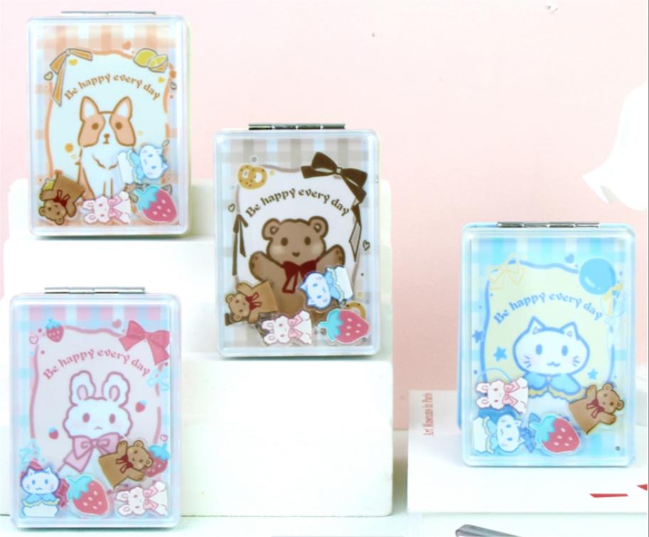 Cartoon Animal Rectangular Shaking Fashion Mirror