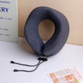 Simple Solid Color U-Shaped Pillow - Dark Gray