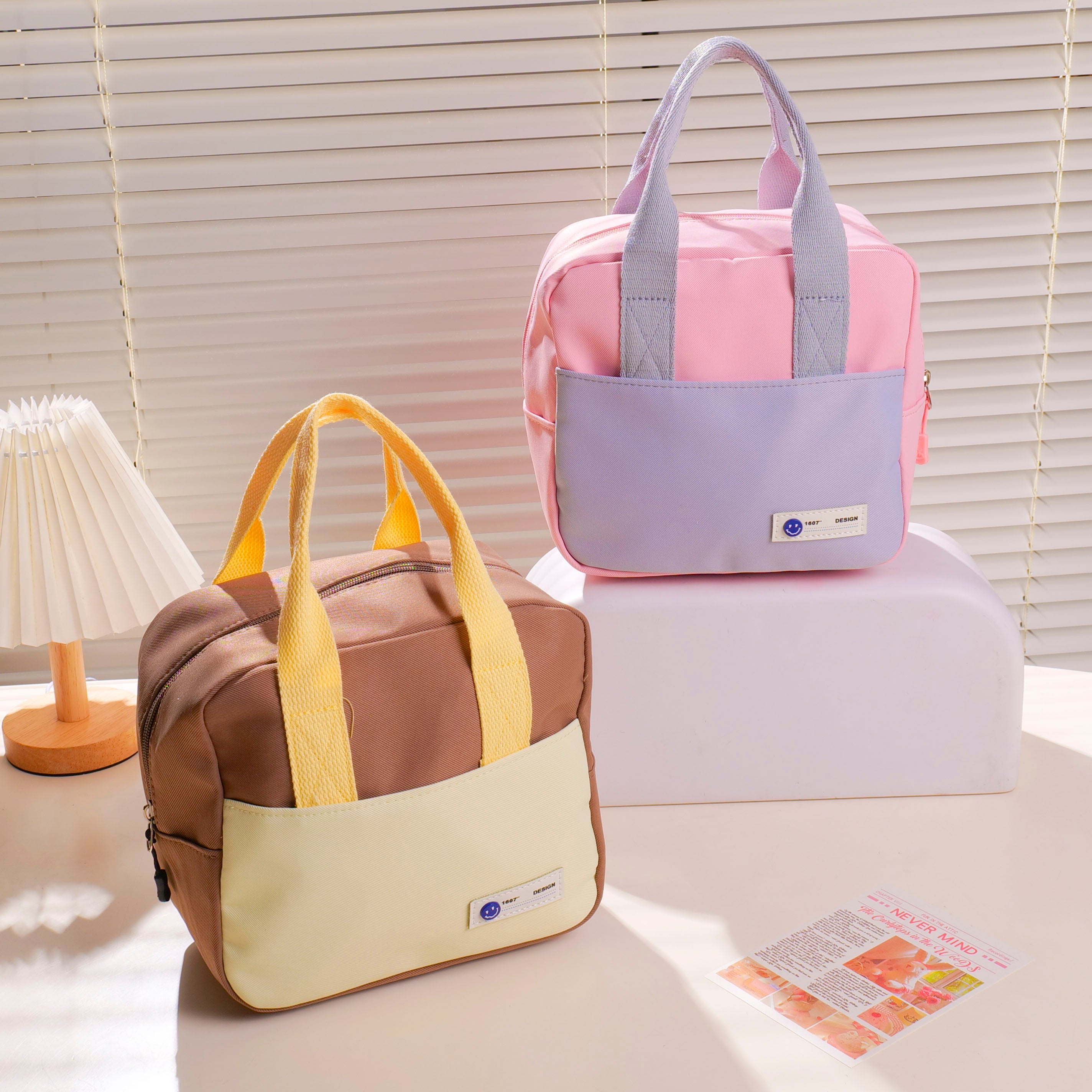 Color-Block Lunch Bag