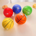 Colorful Basketball PU Medium Bounce Ball 15cm