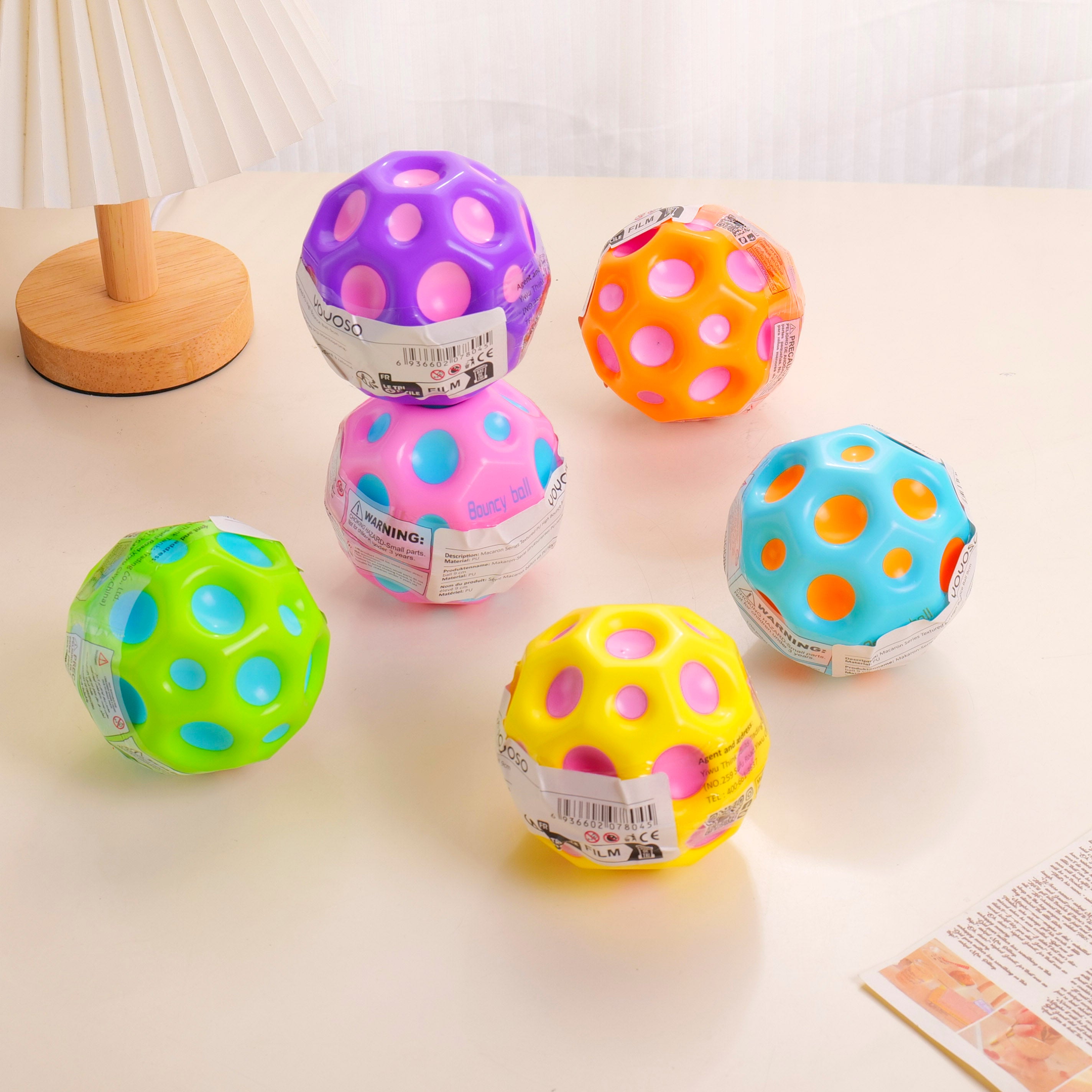 Macaron Series Textured PU High Bounce Ball 9cm