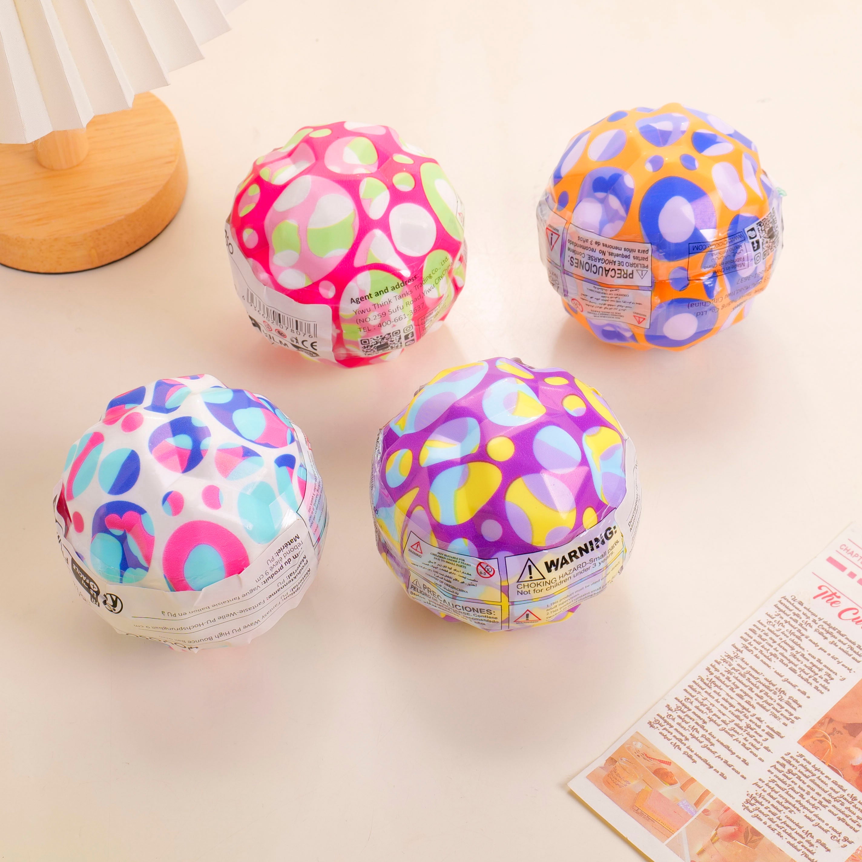 Fantasy Wave PU High Bounce Ball 9cm