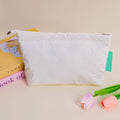 Butterfly clutch cosmetic bag – white