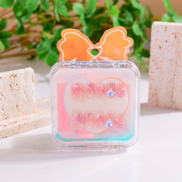Bowknot Series - Iridescent Fishtail Press-on Nails