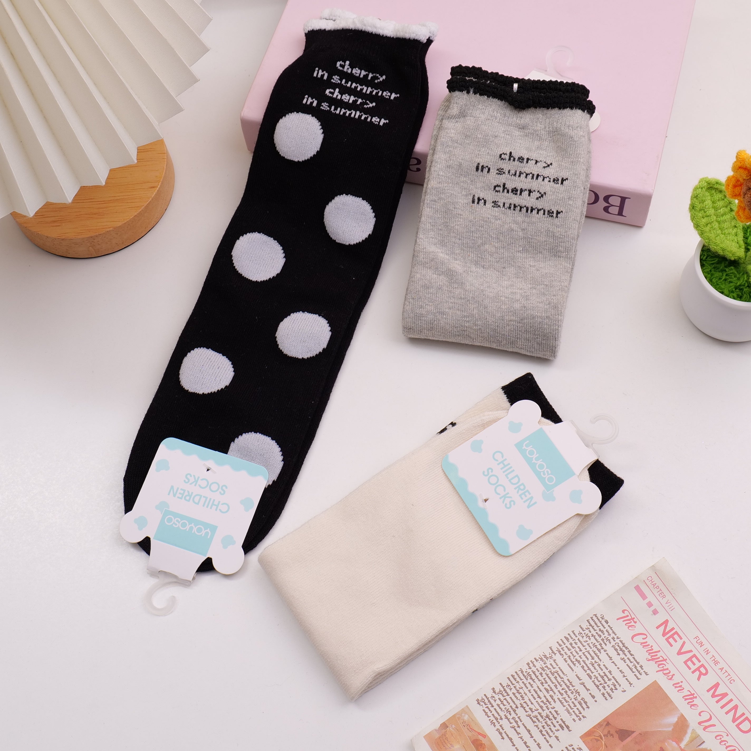 Polka Dot Children's Calf Socks