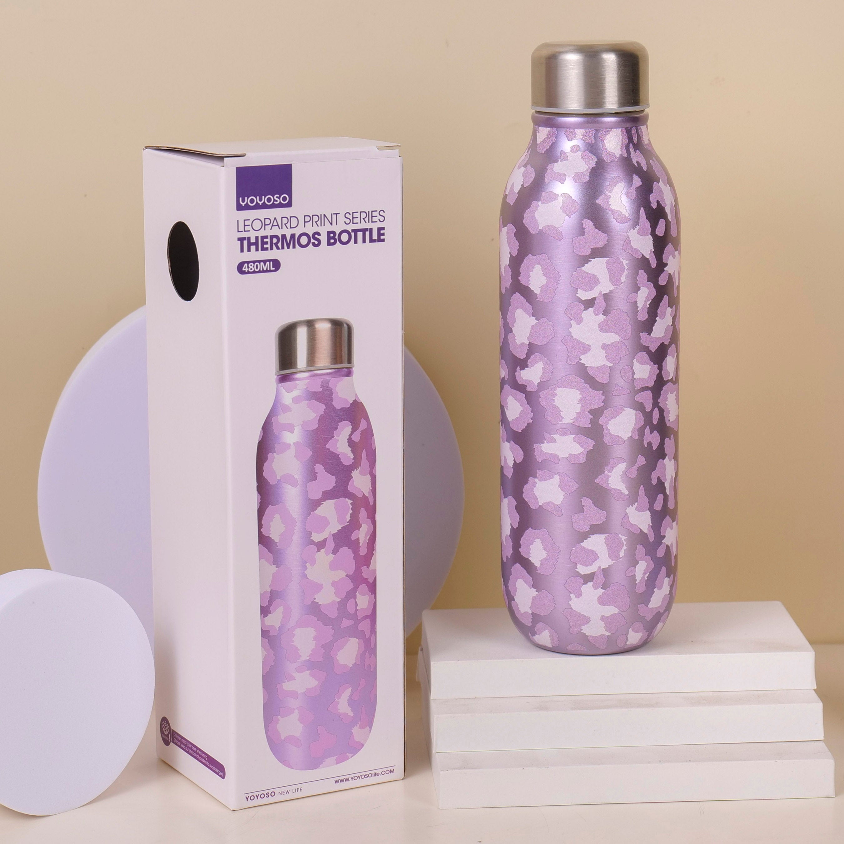 Leopard Print Series Thermos Bottle B 480ml