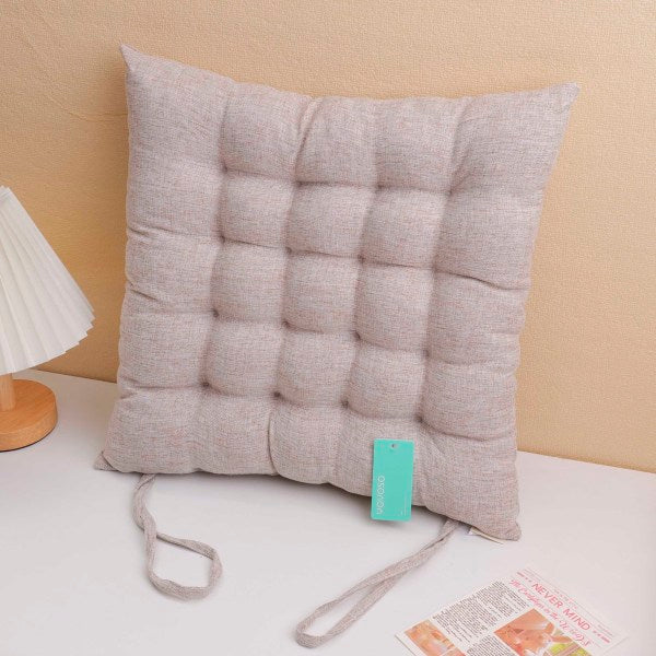 Minimalist Solid Color Seat Cushion 1 – Beige