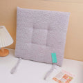 Minimalist Solid Color Seat Cushion 4 – Gray