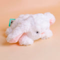 HY-MR8006 Pocket Pet Lying White Rabbit Plush – 16cm