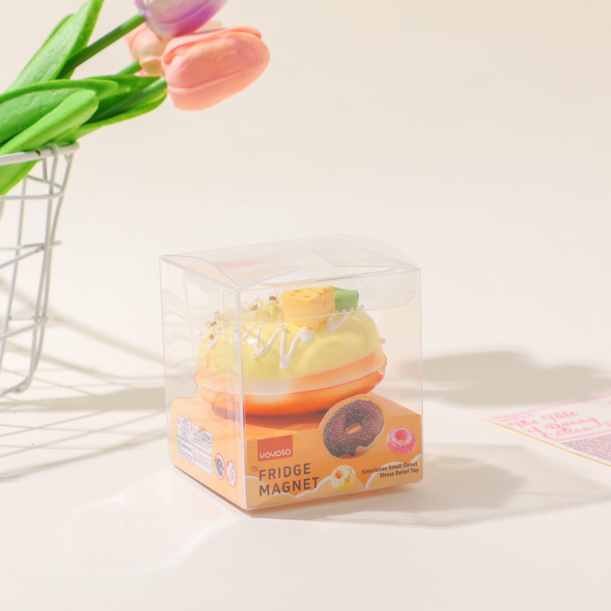 Simulation Small Donut Stress Relief Toy – Fridge Magnet