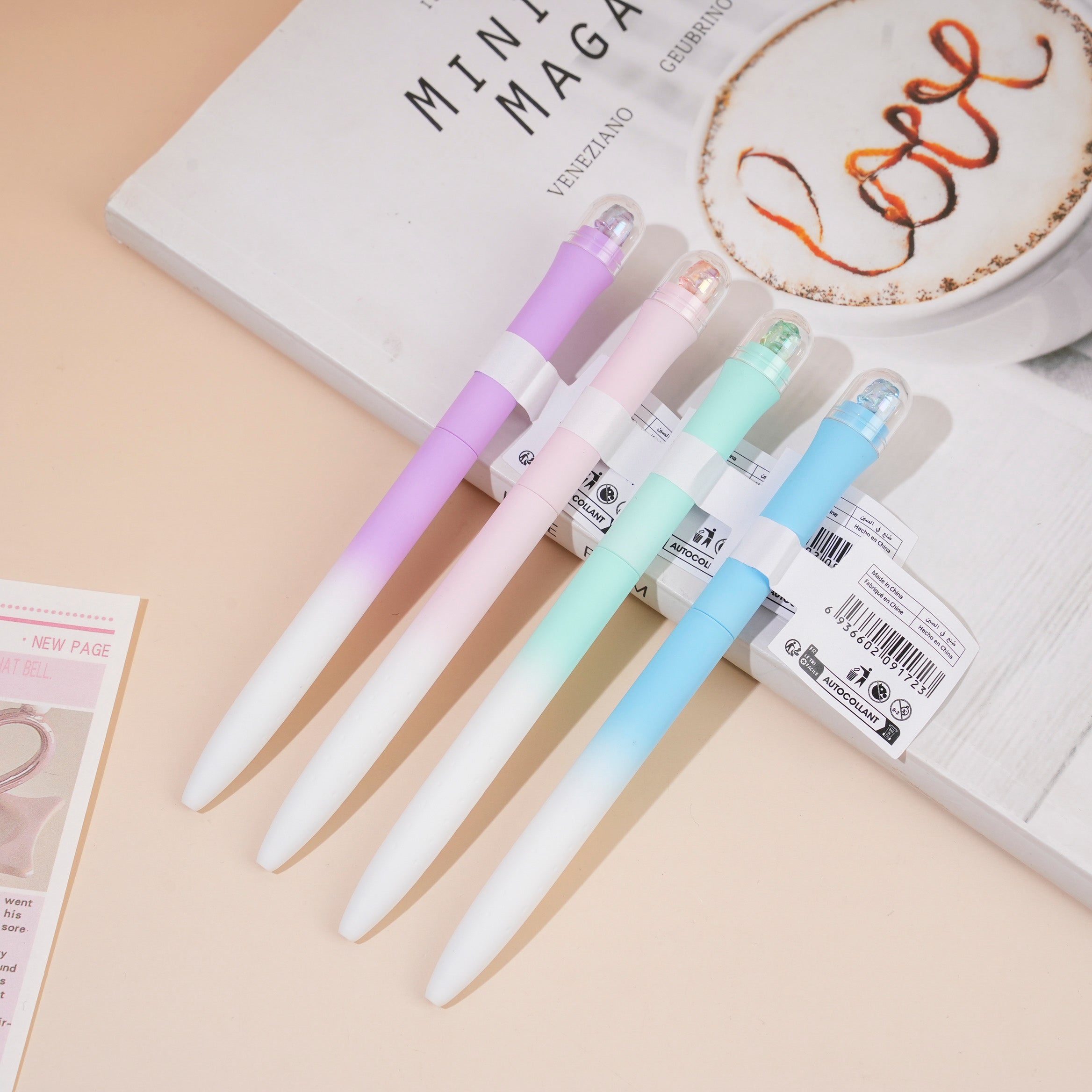 Floral Whisper Wand Pen – Blue Ink