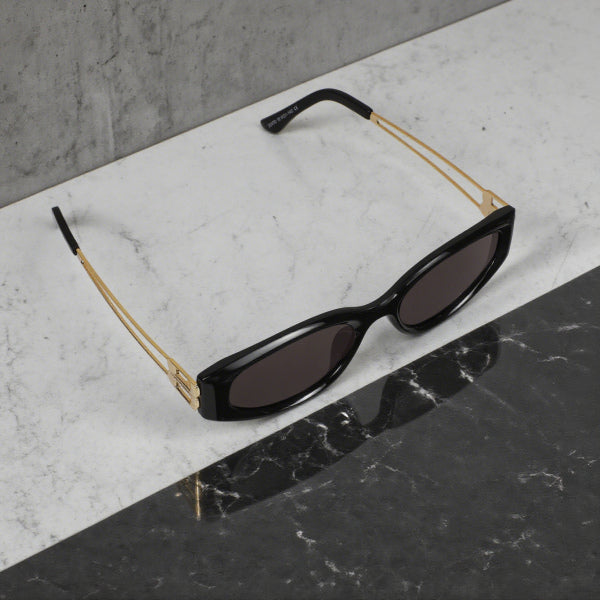 Hollow Frame Women's Sunglasses - Dark Brown