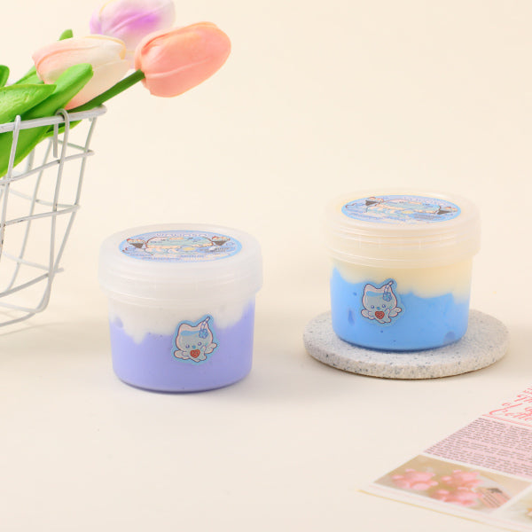 8050 Sea Salt Milk Cap Fluffy Slime