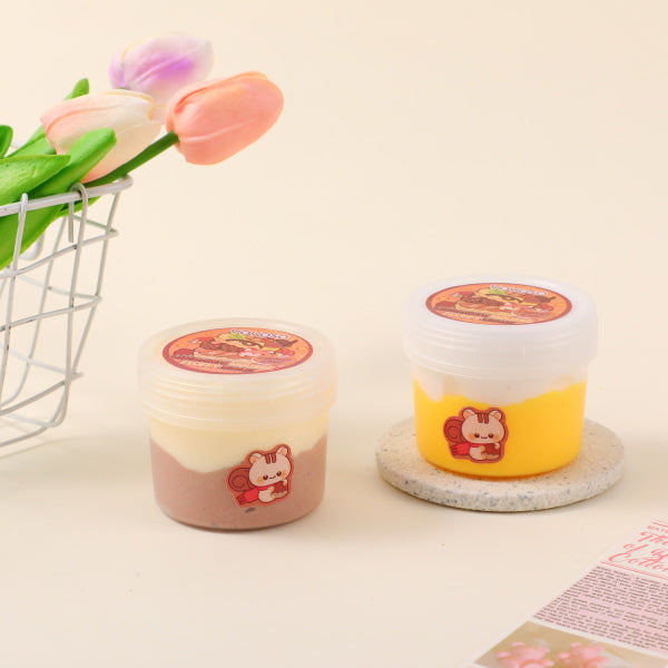 8050 Chestnut Mousse Fluffy Slime