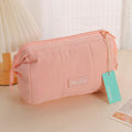 Cloud-Pattern Steel-Frame Storage Cosmetic Bag - Pink
