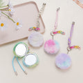 Color Mink Plush Hanging Mirror