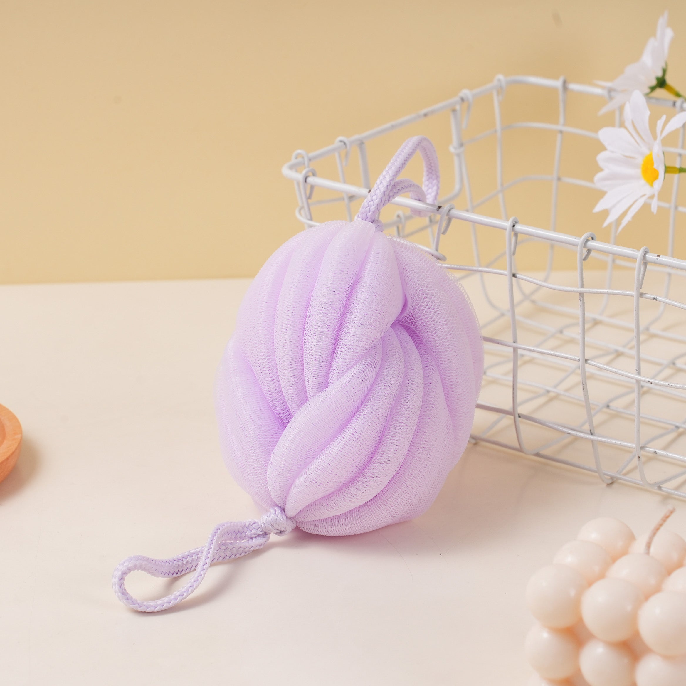 Watermelon Ball Bath Strap (Two Sections) - Purple