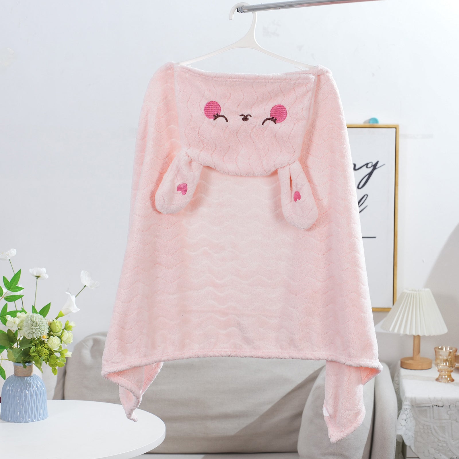 Cute Animal Hooded Bath Towel - Bunny