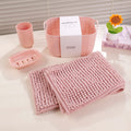 4-Piece Bathroom Set – Pink