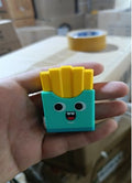 potato pencil sharpener green & yellow