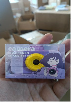 Camera Pencil Sharpener Purple