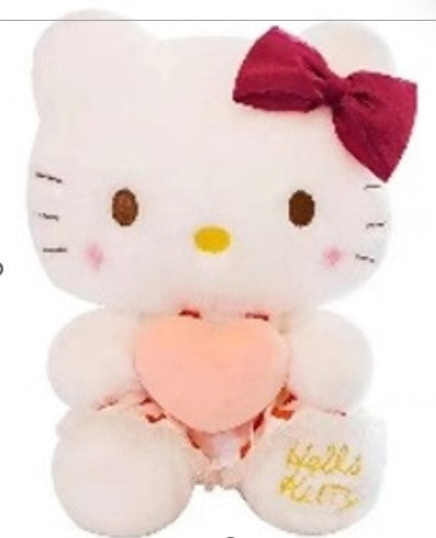 hello kitty with bow plush