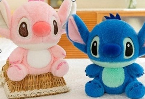 stich and angel big size plush