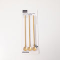 Stainless steel cherry blossom spoon straw 3pcs