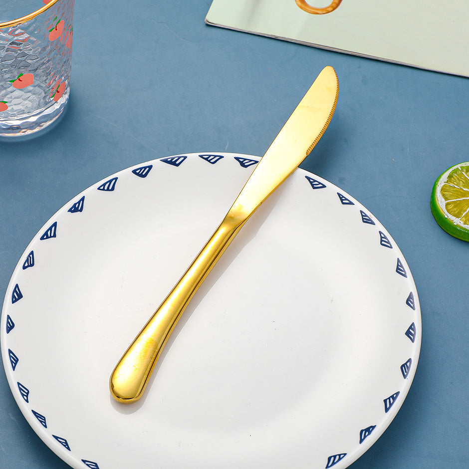 Elegant series table knife-gold