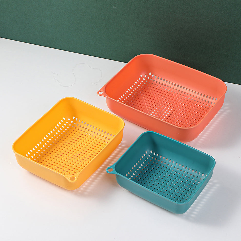 Stylish and simple three-piece drain basket