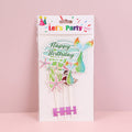 Mermaid paper cake topper 5pcs