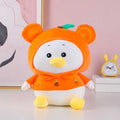 Sitting cartoon orange fruit pullover duck doll-35cm