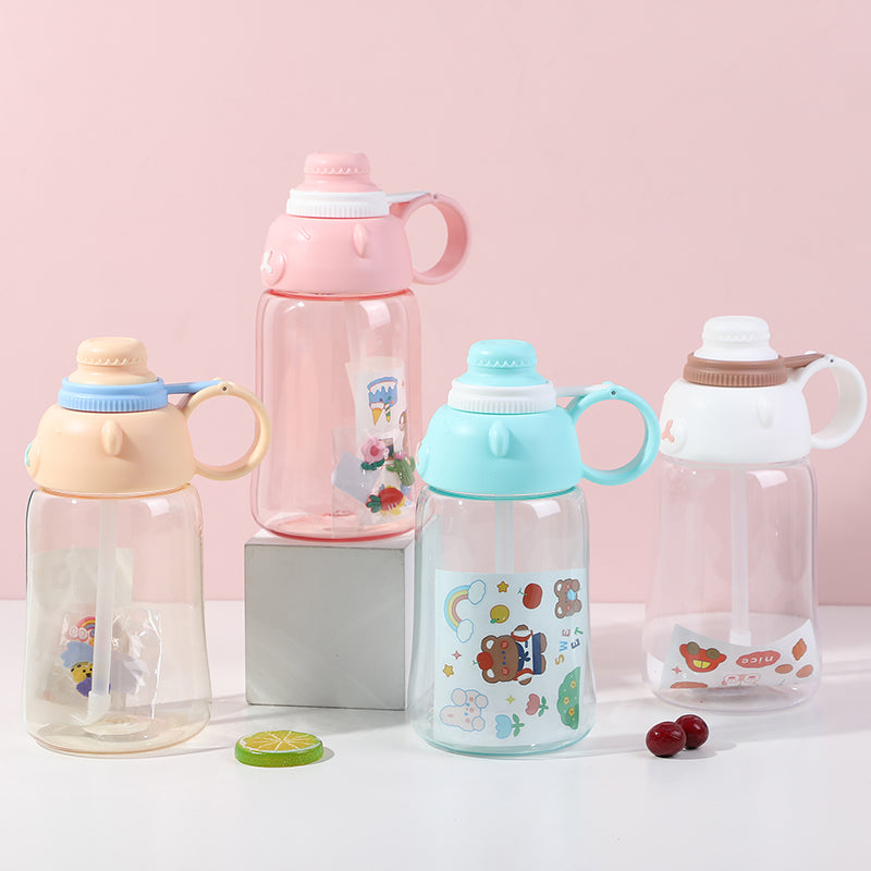 Hugging bear cartoon plastic cup -1200ml