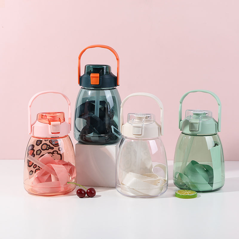 Tranparent portable belly cup -1300ml