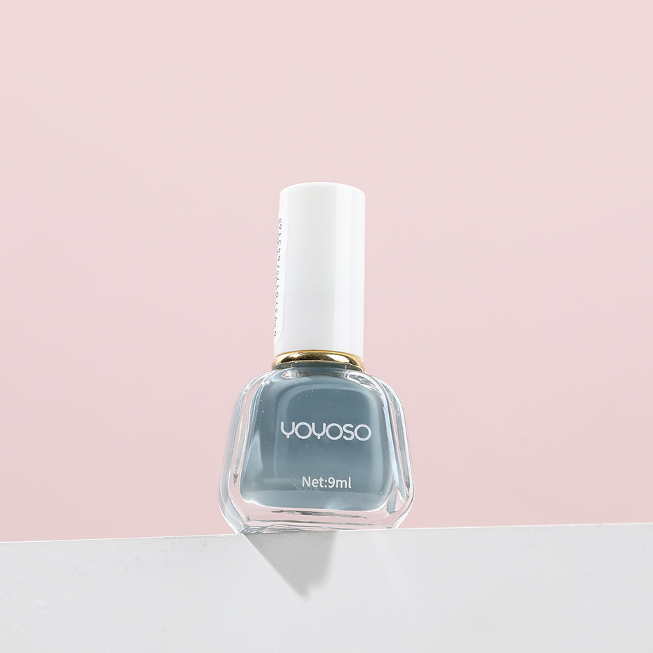 Romance sweetheart oily nail polish -blue-gray hazy